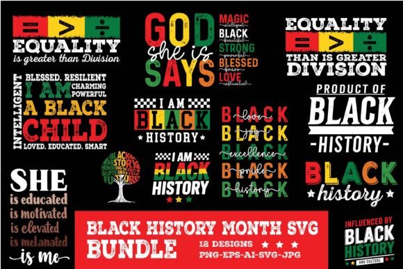 Black History Month Quote SVG Bundle