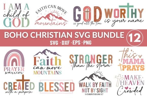 Boho Christian Svg Bundle Review