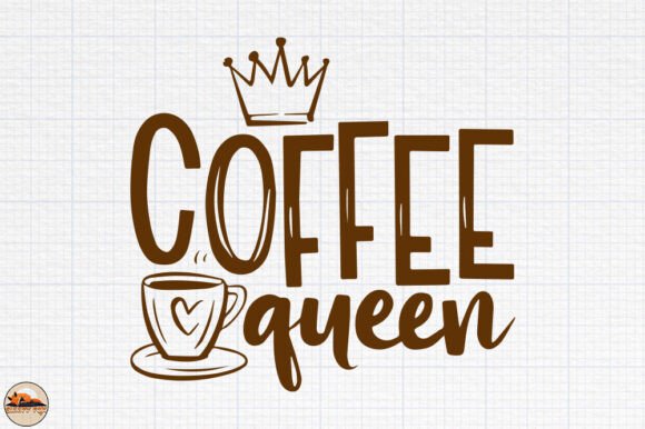 Coffee Queen, Trendy Design SVG PNG