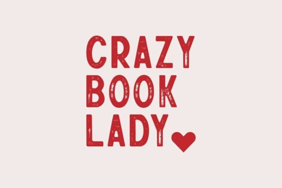 Crazy Book Lady SVG PNG Design