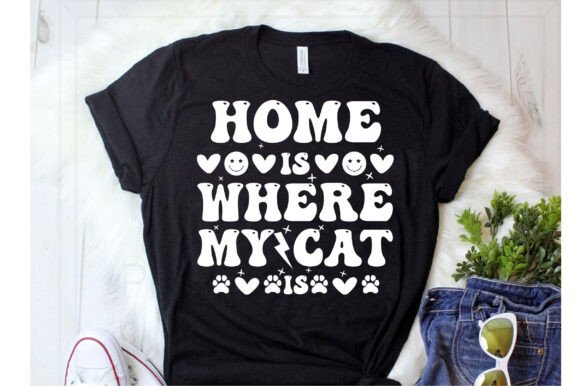 Home is Where My Cat is Key Chain SVG
