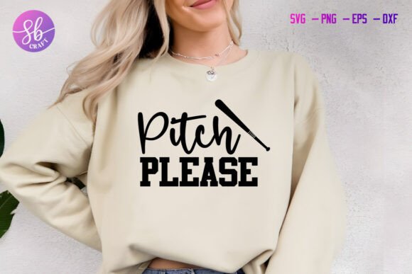 Pitch Please Baseball Shirt Svg