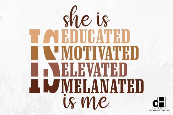 She is Educated-Black History Month SVG