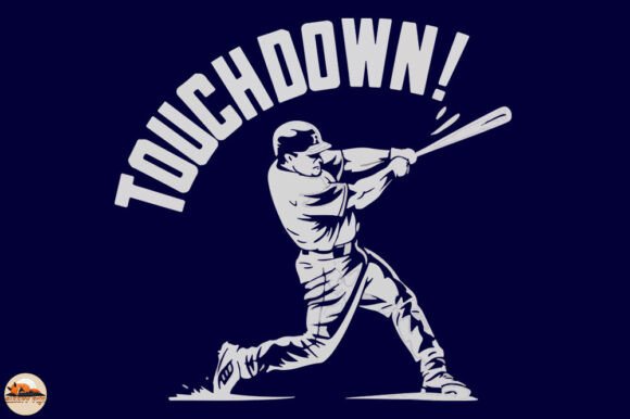 Touchdown Baseball SVG, Sublimation PNG