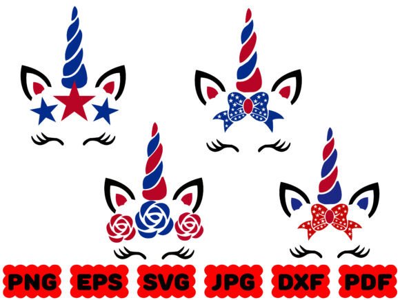 Unicorn USA SVG American Unicorn SVG